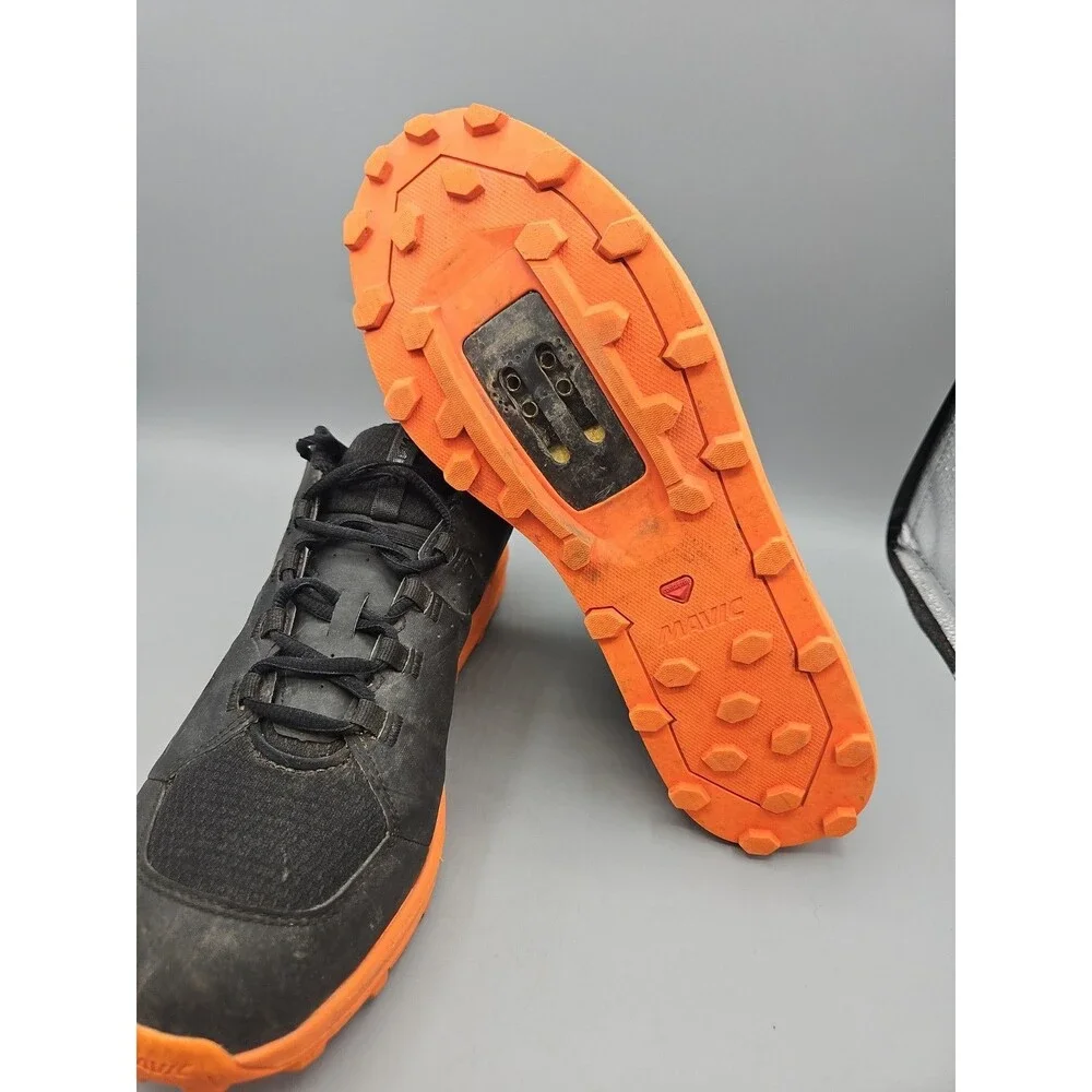 Mavic XA MTB Shoes, Black Orange Contagrip Sz 10 Eur 44 Men's
